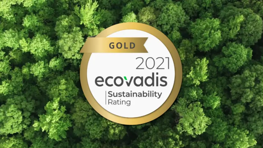 Ecovadis 2021 gold medal
