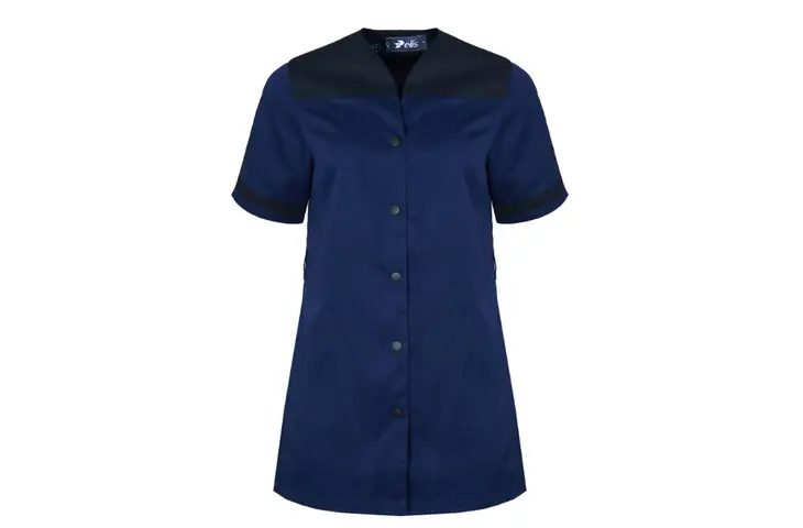 Regencia v neck tunic navy