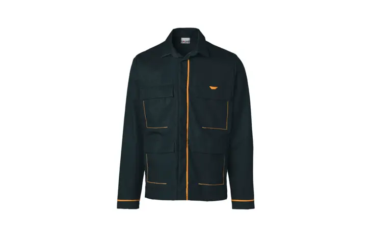 Black and orange Everywear jacket