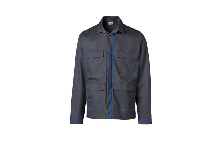 Grey and blue Everywear jacket