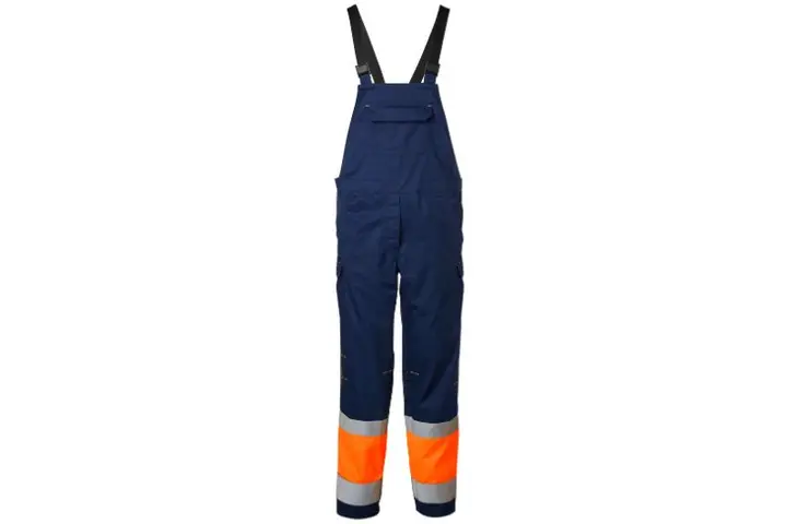 Salopette Provisible navy/arancione con certificazione per l'Alta Visibilità