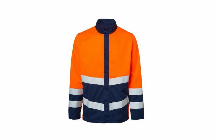 Giacca Provisible navy/arancione Classe 2 Giacca Provisible navy/arancione con certificazione per l'Alta Visibilità