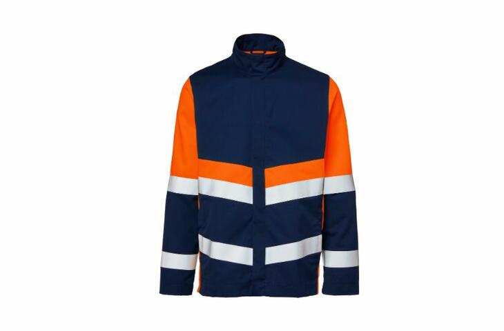 Giacca Provisible navy/arancione Giacca Provisible navy/arancione con certificazione per l'Alta Visibilità