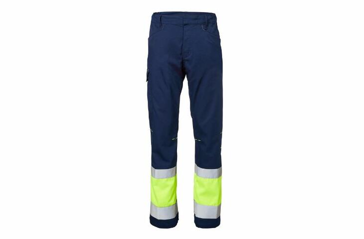 Pantalone Provisible navy/giallo con certificazione per l'Alta Visibilità
