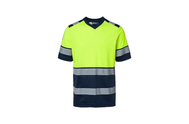 T-shirt manica Corta Giallo/Blu Navy - ProEssentials
