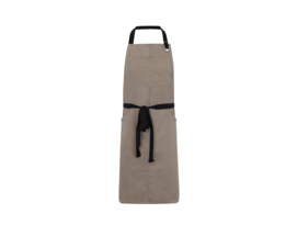 Beige Comptoir apron with eyelets