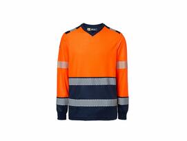 T-shirt manica Lunga Arancione/Navy - ProEssentials